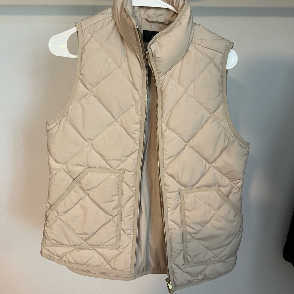 Women's Quilted Beige Vest